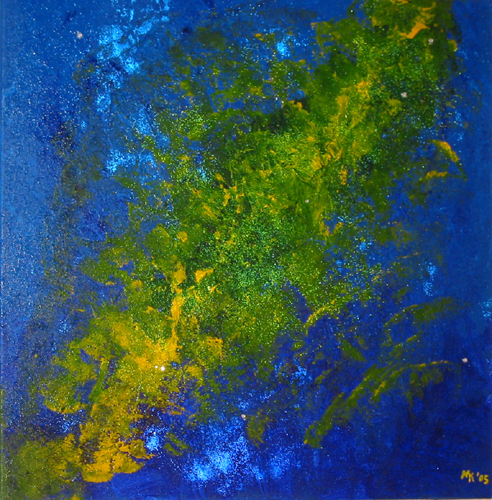 eruption green_yellow in blue